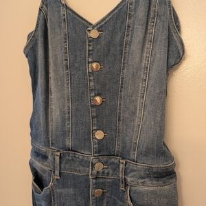 Guess Blue Denim Jumpsuit - Size Medium